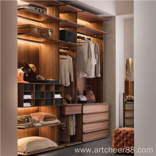 Custom U-shape Walk In Closet Wardrobe